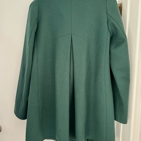 BENETON 100% Wool double breasted green coat made in Italy, size IT40, S - Picture 4 of 6